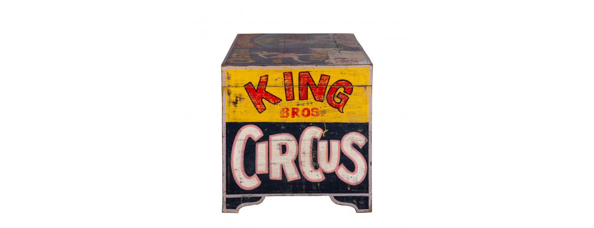 Hand Painted Vintage Circus Storage Chest-Cheshire Furniture Outlet