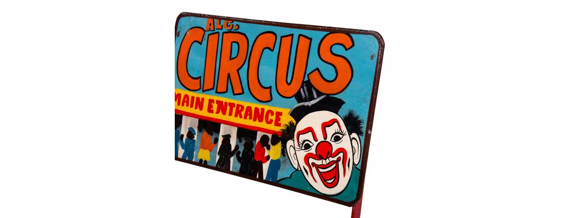 Hand Painted Iron Circus Folding Chair-Cheshire Furniture Outlet