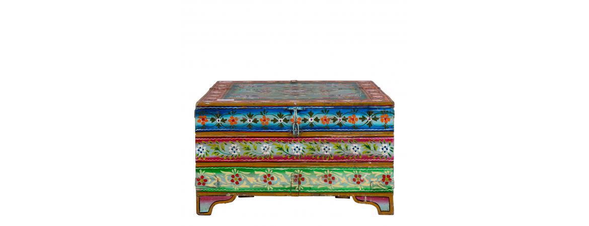 Vintage Hand Painted Coffee Table-Cheshire Furniture Outlet