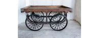 Iron and Wood Cart-Cheshire Furniture Outlet