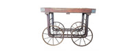 Iron and Wood Small Cart-Cheshire Furniture Outlet