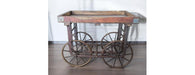 Iron and Wood Small Cart-Cheshire Furniture Outlet