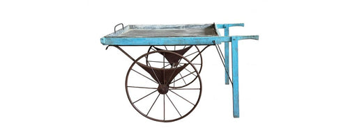 Iron and Wood Cart with Tray-Cheshire Furniture Outlet