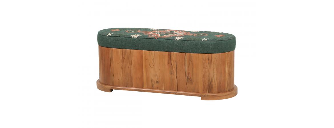 Storage Ottoman Acacia-Cheshire Furniture Outlet