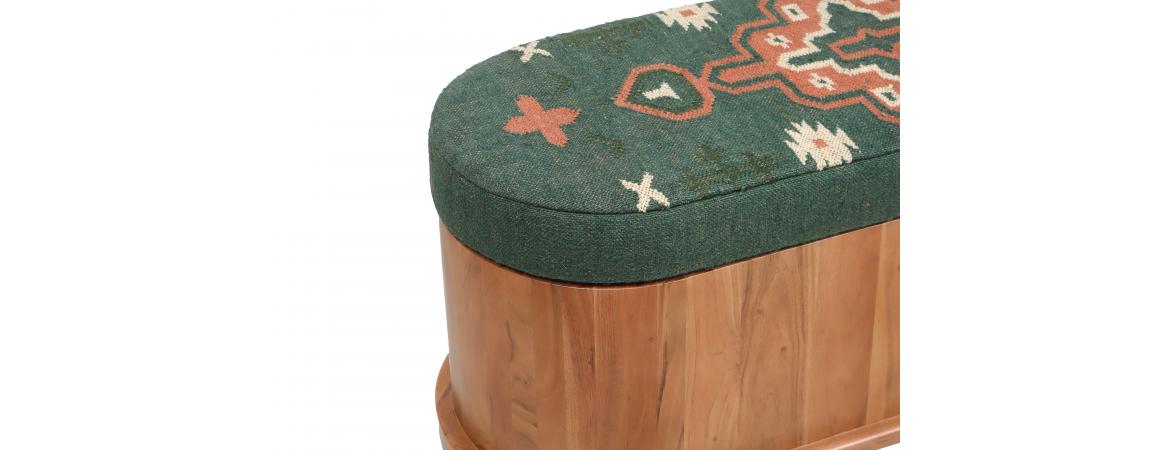 Storage Ottoman Acacia-Cheshire Furniture Outlet