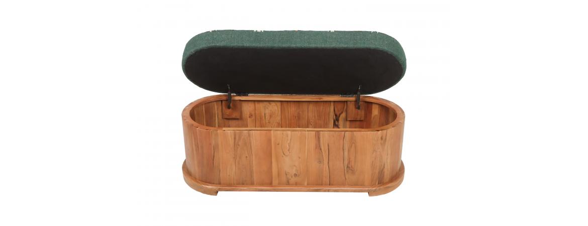 Storage Ottoman Acacia-Cheshire Furniture Outlet