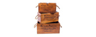 Set of 3 Rectangular Fish Boxes - Michael Peacock-Cheshire Furniture Outlet
