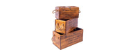 Set of 3 Rectangular Fish Boxes - Michael Peacock-Cheshire Furniture Outlet