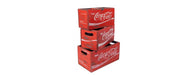 Set of 3 Rectangular Fish Boxes - Coca Cola-Cheshire Furniture Outlet