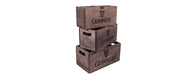 Set of 3 Rectangular Fish Boxes - Guinness with Harp Logo-Cheshire Furniture Outlet