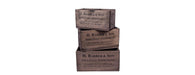 Set of 3 Rectangular Fish Boxes - H.Barber & Sons-Cheshire Furniture Outlet