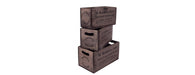 Set of 3 Rectangular Fish Boxes - H.Barber & Sons-Cheshire Furniture Outlet