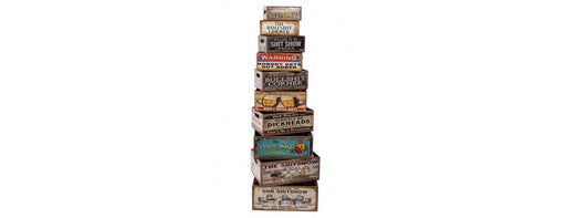 Set of 10 Rectangular Boxes Pub Banter-Cheshire Furniture Outlet