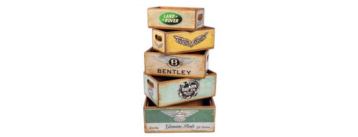 Set of 5 Shellfish Nesting Boxes - Antique Logo-Cheshire Furniture Outlet