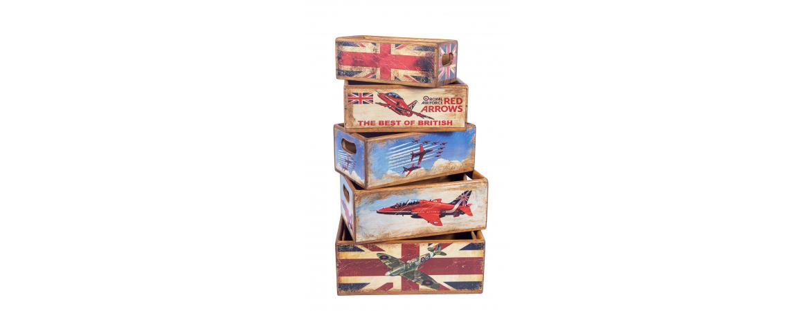 Set of 5 Shellfish Nesting Boxes - British — Cheshire Furniture Outlet