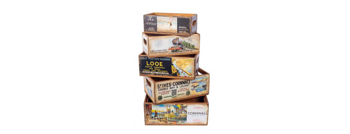 Set of 5 Shellfish Nesting Boxes - Cornwall — Cheshire Furniture Outlet