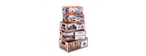 Set of 5 Shellfish Nesting Boxes - Cotswold & Warwickshire-Cheshire Furniture Outlet