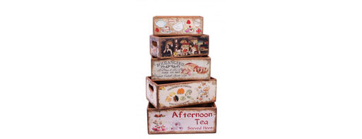 Set of 5 Shellfish Nesting Boxes - Delicious-Cheshire Furniture Outlet
