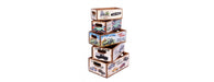 Set of 5 Shellfish Nesting Boxes - Land Rover Retro-Cheshire Furniture Outlet