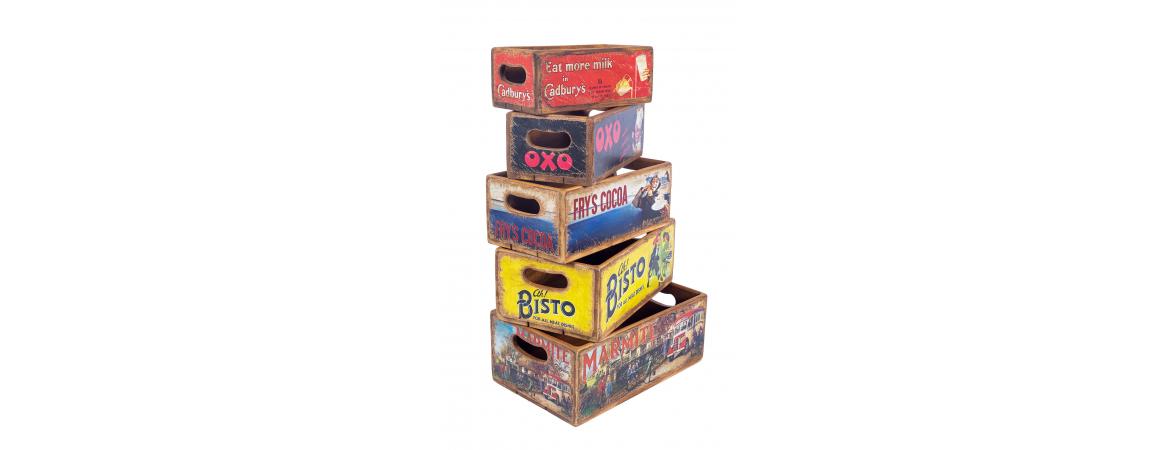 Set of 5 Shellfish Nesting Boxes - Oldies 2-Cheshire Furniture Outlet