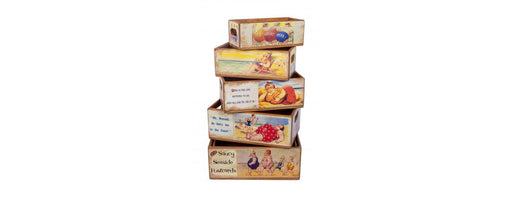 Set of 5 Shellfish Nesting Boxes - Post Card Beach-Cheshire Furniture Outlet
