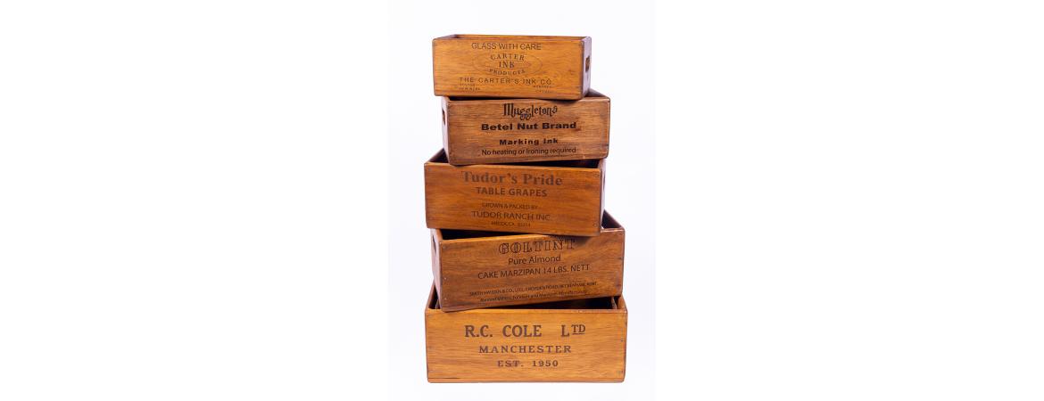 Set of 5 Shellfish Nesting Boxes - R.C Cole-Cheshire Furniture Outlet