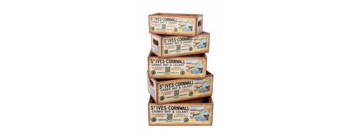 Set of 5 Shellfish Nesting Boxes - St Ives — Cheshire Furniture Outlet