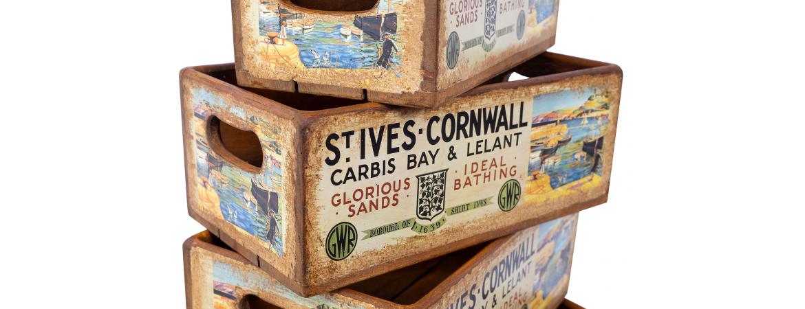 Set of 5 Shellfish Nesting Boxes - St Ives-Cheshire Furniture Outlet
