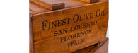 Set of 2 Rustic Vintage Wooden Lidded Chest Boxes - Olive Oil-Cheshire Furniture Outlet