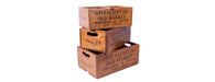 Set of 3 Large Vintage Boxes - Spitalfields-Cheshire Furniture Outlet