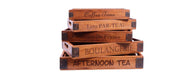 Set of 5 Vintage Wooden Serving Trays - Delicious-Cheshire Furniture Outlet