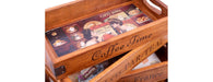 Set of 5 Vintage Wooden Serving Trays - Delicious-Cheshire Furniture Outlet