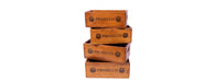 Set of 4 Rectangular Boxes - Prosecco-Cheshire Furniture Outlet