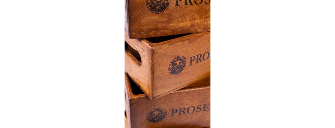 Set of 4 Rectangular Boxes - Prosecco-Cheshire Furniture Outlet