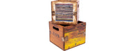 Set of 4 Record Boxes-Cheshire Furniture Outlet
