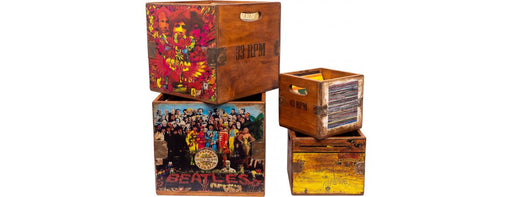 Set of 4 Record Boxes-Cheshire Furniture Outlet