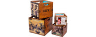 Set of 4 Record Boxes-Cheshire Furniture Outlet