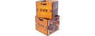 Set of 4 Record Boxes-Cheshire Furniture Outlet
