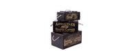 Set of 3 Vintage Black Boxes - Tea, Coffee, Biscuit-Cheshire Furniture Outlet
