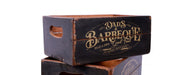 Set of 4 Vintage Black Boxes - BBQ-Cheshire Furniture Outlet
