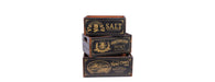 Set of 3 Vintage Black Boxes - Kitchen-Cheshire Furniture Outlet