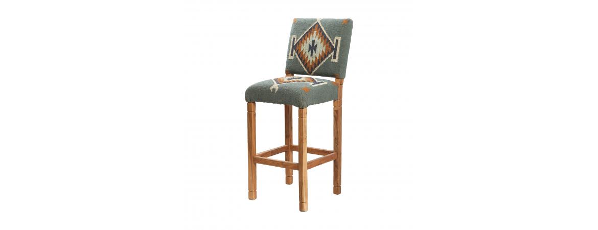 Bar Stool - Blue-Cheshire Furniture Outlet