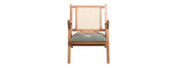 Rattan Chair - Blue-Cheshire Furniture Outlet