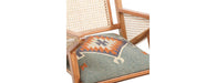 Rattan Chair - Blue-Cheshire Furniture Outlet