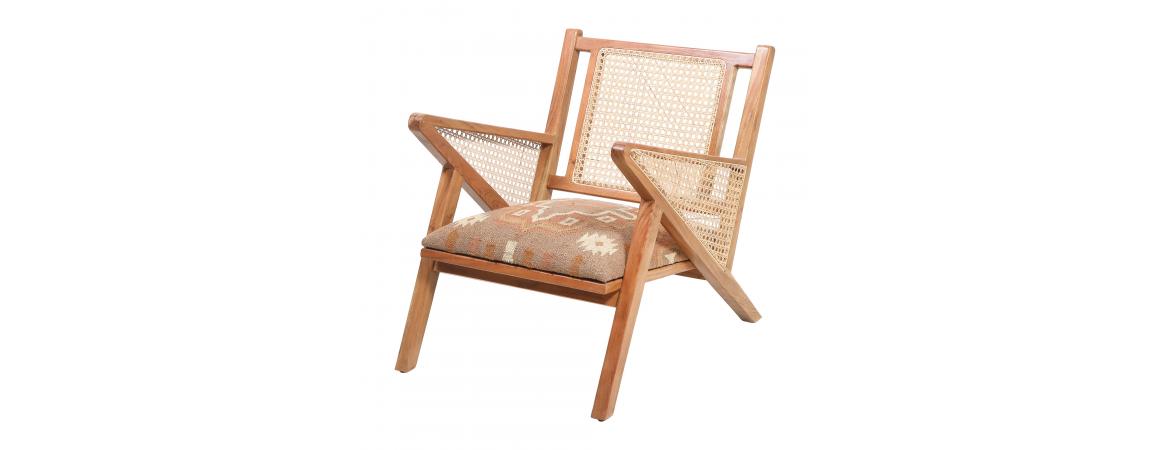 Rattan Chair - Orange-Cheshire Furniture Outlet