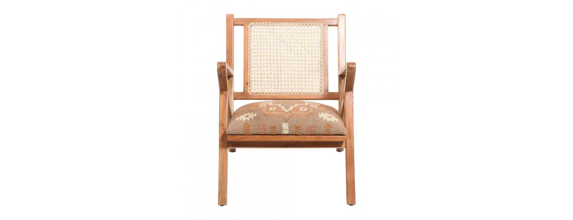 Rattan Chair - Orange-Cheshire Furniture Outlet