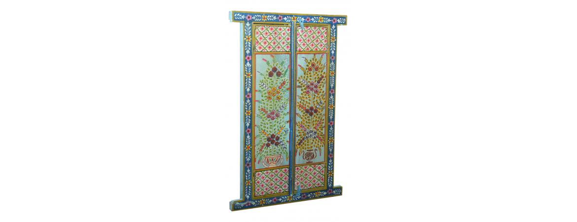 Handpainted Shutter with Mirror-Cheshire Furniture Outlet