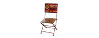 Hand Painted Iron Movie Folding Chair-Cheshire Furniture Outlet