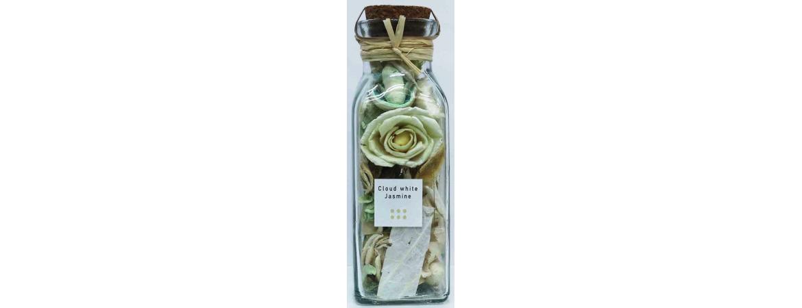 Fresh Diried Exotic Mix in Glass Jar - Green Jasmine-Cheshire Furniture Outlet