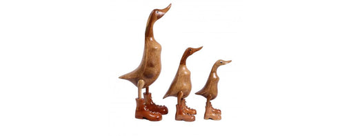 Set of 3 Ducks - Boots with Laces-Cheshire Furniture Outlet